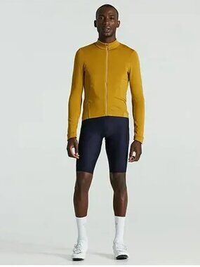 Specialized Powergrid Long Sleeve Jersey in Harvest Gold